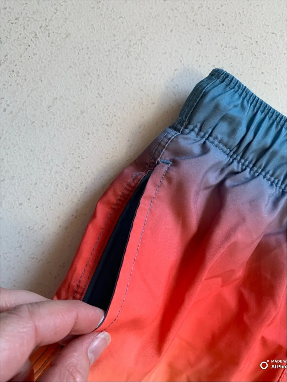 Art Class Boys Blue Orange Ombre Swim Trunks Swimsuit Size XS NWT Summer Beach